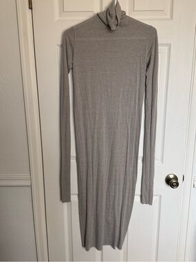 Rick Owens Lilies Midi Turtleneck Dress